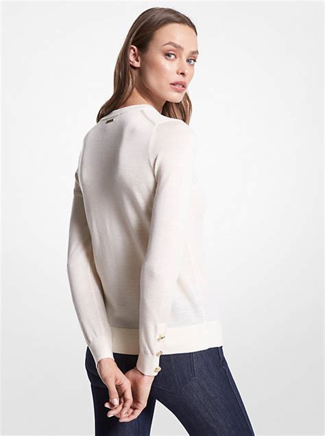 michael kors merino wool sweater